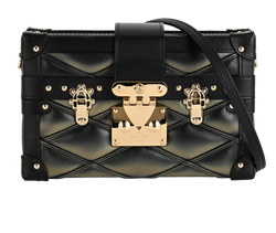 Malletage Petite Malle, Leather, Black, NFC, S/B/DB, 2*